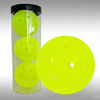 Balles de pickleball JH Professional de qualité événementielle, résistantes au vent, design à 40 trous, approvisionnement en vrac, balles de pickleball rotomoulées sans couture