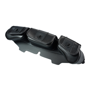Sac de guidon de <span class=keywords><strong>moto</strong></span> avec 3 pochettes, compatible avec Harley Electra Glide Street Glide Ultra Classic 1996 et modèles ultérieurs - Product Image 4