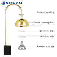 XINGPAI kommerzielle Restaurant ausstattung Edelstahl Infrarot Lebensmittel wärmer Lampe Luxus Lebensmittel Heiz lampe