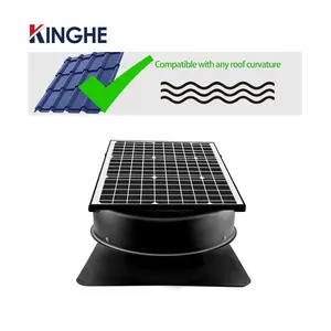 Vent aracı yeni fikir çatı monte endüstriyel egzoz fanı güneş enerjili sistemi dc klima çatı çıkarıcı güneş attic fan R