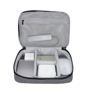 Fashionable Zipper Travel Storing Electronic Pouch Character Unisex Large Capacity Waterproof RPET Polyester <b>Cable</b> Organizer <b>Bag</b> - Product Image 2
