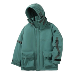 Giacca da uomo giacca da esterno spessa e calda giacca impermeabile giacca con cerniera nuova giacca invernale con cappuccio <span class=keywords><strong>senza</strong></span> <span class=keywords><strong>collo</strong></span> di pelliccia - Product Image 1