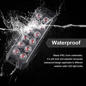 Feux stroboscopiques d'urgence <span class=keywords><strong>LED</strong></span> <span class=keywords><strong>12</strong></span> <span class=keywords><strong>LED</strong></span> Rouge Feux stroboscopiques d'avertissement Feux clignotants d'urgence Barre lumineuse pour voiture camion fourgon véhicule tout-terrain - Product Image 6
