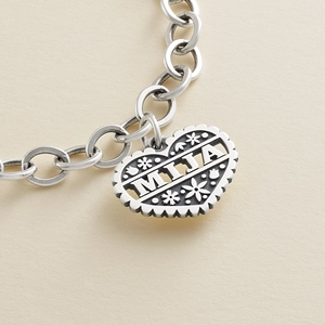 Colgante Temático Familiar James Avery de Plata de Ley S925, Diseño con Texto Grabado, Accesorios de Joyería DIY, para Hacer Pulseras y Collares - Product Image 5