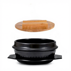 Olla de arena de cerámica pequeña de estilo coreano, cazuela de arroz comercial, utensilios de cocina especiales para mezclar arroz, olla de piedra - Product Image 1