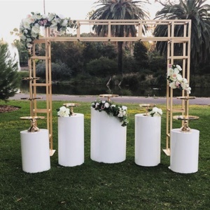 Modern Beautiful Acrylic Plinth Display <b>Stand</b> Customizable Size Color TUV Certified Custom Logo Wedding/<b>Backdrop</b> Decoration - Product Image 3