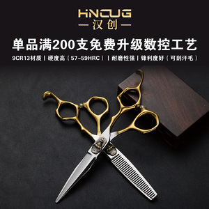 Daxin Scissors Hairdressing Shears Set 6 Inch Stainless Steel Thinning And Flat Shears For Salon Use - Product Image 2