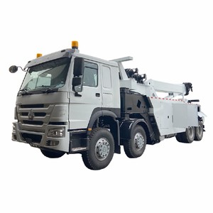 Camion de dépannage rotatif HOWO 50 tonnes 8x4 360, directement de l'usine °   Véhicule de récupération robuste pour le sauvetage sur autoroute et industriel - Product Image 5