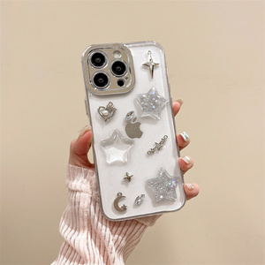 La nuova custodia trasparente per telefono con stella colla trasparente per iPhone16promax 15max custodia protettiva per caduta 14 13 12 donna 11 - Product Image 4