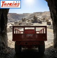 Flotte de camions de transport de matériaux pour mines souterraines avec chargeurs et camions-bennes pour le transport en tunnel