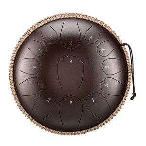 <span class=keywords><strong>Handpan</strong></span> et Tank Drum en acier au carbone de 12 pouces Jelo Customization 13-Note C Tone With Tongue Drum Feature - Product Image 4