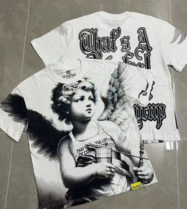Camiseta de manga corta para hombre, 100% algodón de alta calidad, corte oversize con hombros caídos, estampada, con diseño 'THAT'S a AWFUL LOT of COUGH SYRUP 26', escaneable - Product Image 1