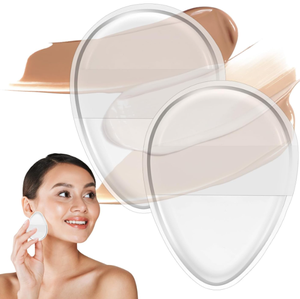 Éponge de maquillage multifonctionnelle en gel de silicone de marque privée, forme goutte d'eau, pour fond de teint - Product Image 1