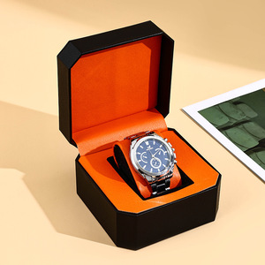Customization Logo High Grade PU <strong>Watch</strong> Cases Octagonal <strong>Box</strong> PU Leather <strong>Watch</strong> Storage Gift Boxes - Product Image 4