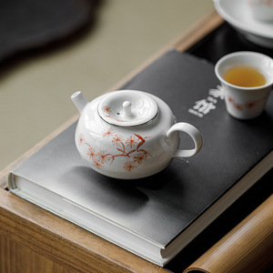 Guanlan Underglaze Painted Pine Breeze Teapot Porcelain Round With Lid Kung Fu <b>Tea</b> <b>Set</b> Afternoon <b>Tea</b> - Product Image 4