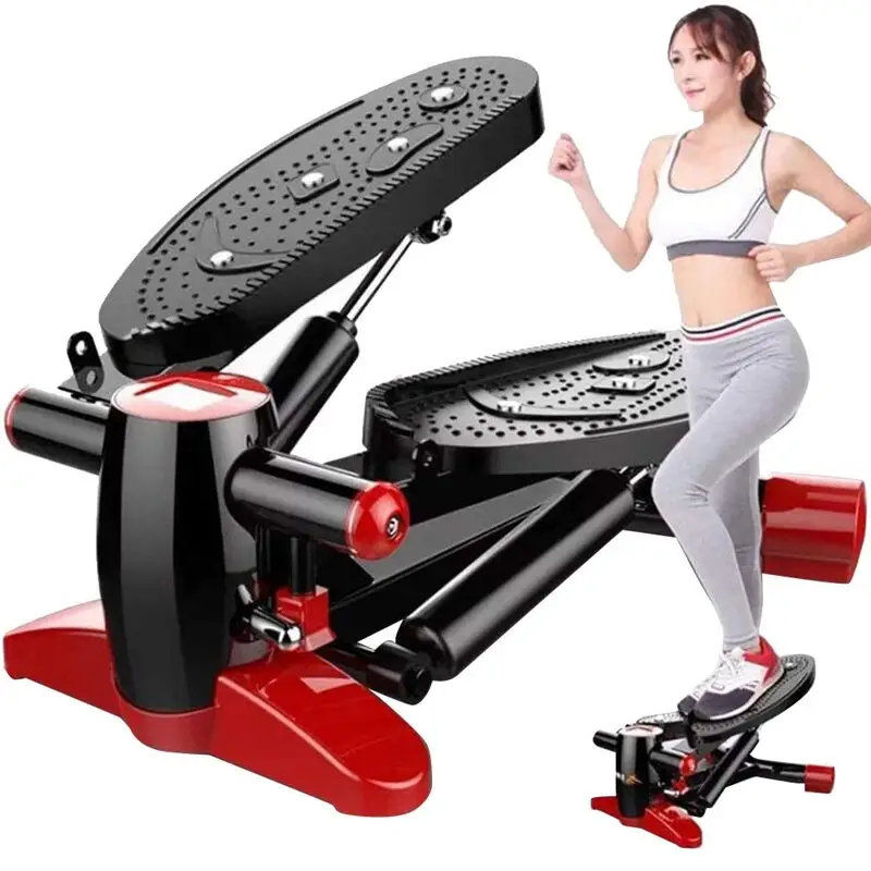 Hava step Fitness bantları dağcı egzersiz Fitness uyluk makinesi Mini step egzersiz kırmızı