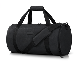<b>Black</b> Nylon Duffel <b>Bag</b> with Zipper Closure Sport Fitness Travel Luggage Durable <b>Large</b> Capacity Gym <b>Bag</b> - Product Image 1