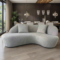 Canapé d'angle convertible Moontree de luxe moderne et écologique pour salon et hôtel