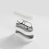 Emballage de bagasse vide personnalisé écologique étui à lunettes emballage de canne à sucre en pulpe moulé pour lunettes de soleil