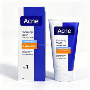 Vente en gros : Traitement anti-acné au peroxyde de benzoyle à 10 %, nettoyant moussant pour le <span class=keywords><strong>visage</strong></span> et le corps, élimine l'acné existante, prévient les éruptions cutanées nouvelles - Product Image 1