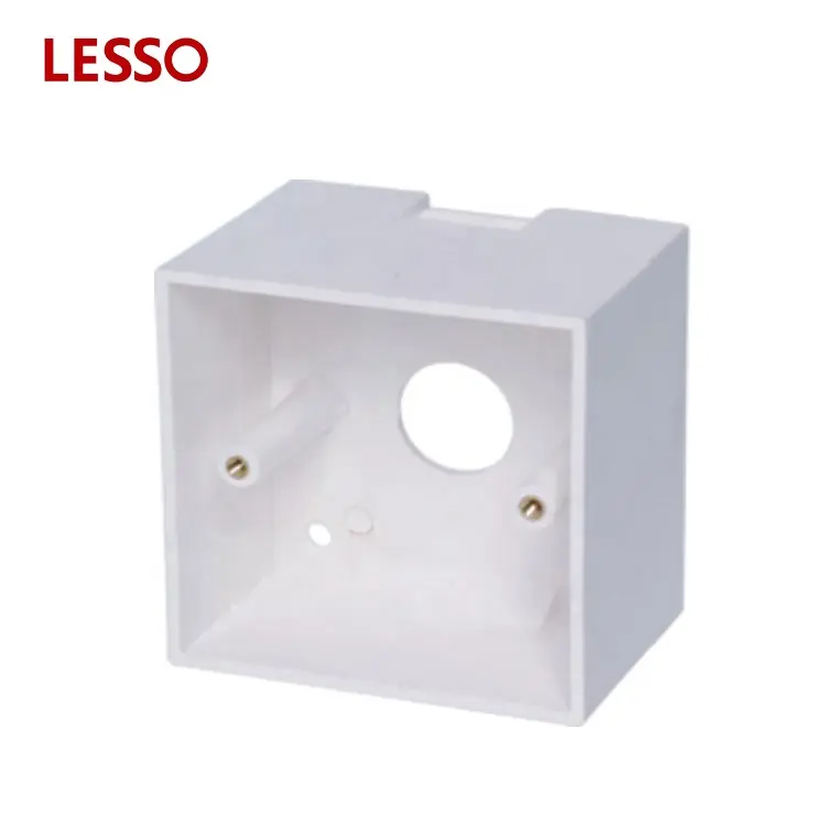 LESSO PVC Condotto Raccordi Installazione di Superficie Elettrica Profonda Gang Parete Box