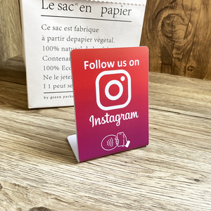 แท่นวาง NFC ขนาด 3x4 นิ้ว สำหรับรีวิว Trustpilot เชื่อมต่อโซเชียลมีเดีย Instagram <span class=keywords><strong>Facebook</strong></span> Tripadvisor พร้อมจอแสดงผล NFC - Product Image 3