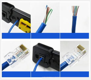 Alicates Multifunción para Cables de Red, Alicates de Compresión para Cabeza de Cristal Perforada 6P/8P, RJ45 para Uso con Cámara, Reforzados de Alta Velocidad - Product Image 5