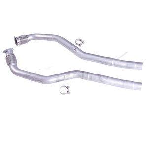 Compatible avec Porsche Macan <span class=keywords><strong>S</strong></span> Turbo 3.0T 3.6T <span class=keywords><strong>B5</strong></span> Catback 304SUS 2013-2017, système d'échappement haute performance à sortie droite avant. - Product Image 5