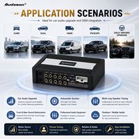 Amplificateur de puissance 4 canaux classe AB avec processeur DSP 8 canaux, puissance maximale 4x60W, autoradio