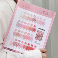 ZRKGEL - Ensemble de vernis à ongles en gel DU DU MISS - 28 couleurs rose nude naturel - Vernis à ongles en gel longue durée à haute pigmentation - Vernis à ongles en gel UV/LED pour les fournisseurs de produits pour les ongles