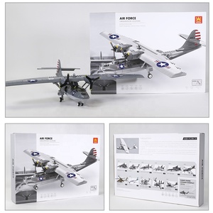 Wange 5008 Avión Hidrográfico PBY-5A Catalina, Juego de Bloques de Construcción de Aviones de Combate Militares, Modelo de Avión de Plástico para Ensamblar, Educativo - Product Image 5