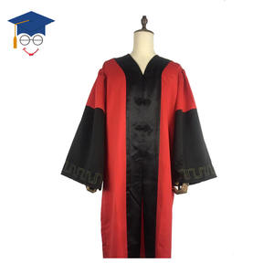 Toga de Graduación Personalizada para Estudiantes Chinos, Uniforme <span class=keywords><strong>Escolar</strong></span> con Botón Frontal y Bordado en las Mangas - Product Image 1