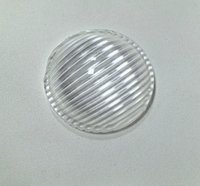 Lentille convexe en PMMA de 23 mm pour lampe torche LED - Lentille convexe optique en acrylique de 8 mm de hauteur pour la mise au point de la torche DIY