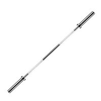 Barre de musculation Qimeng NTHZ-025011 de 2,44 m, barre de musculation bombée Buffalo, poignée moletée, haute qualité, durable, zinc noir, 22,5 kg