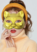 Masque de mascarade steampunk pour femme, costume de chat pour Halloween, cosplay, fête, masque de bal de Mardi Gras