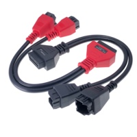 Câble d'interface de diagnostic AOTAI rouge OBD2 16 broches FCA 12-8, modèle série 120, 22AWG 12V/24V pour Chrysler