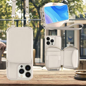 전화 그립 지갑 카드 홀더 비즈니스 디자인이있는 13 용 다기능 PU 가죽 케이스 - Product Image 3