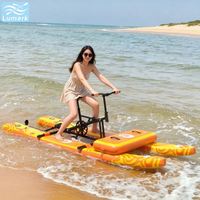 Vélo aquatique à pédales plat à une place avec cadre en aluminium et tapis flottant avant, performance optimale pour le lac, portable, de Chine, Lumark