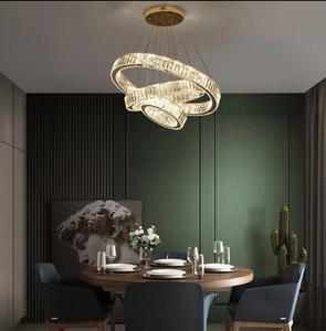 Gran oferta de luces colgantes, candelabro largo moderno, Loft, apartamento, escalera, transformador, candelabros de cristal - Product Image 3