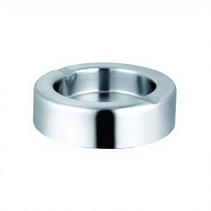 Cendrier en acier inoxydable en gros, cendrier à double paroi Aristo - Product Image 1