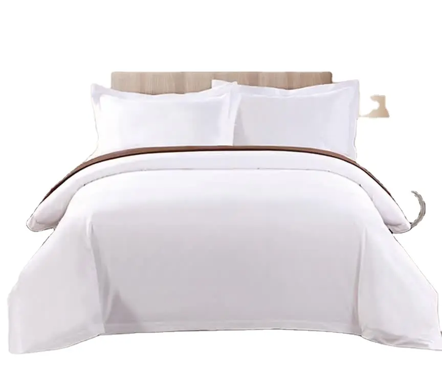 Premium Wonderful 100% Algodão Hotel Cama Folha Plana Queen Size Algodão Bedding Set Duvet Cover Qualidade Custom Bedding Sets