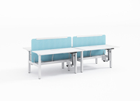 Bureau de travail réglable en hauteur pour la maison et le bureau, poste de travail ergonomique avec plateau en MFC réglable