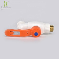 Fabricant fournit en plastique ABS de haute qualité robinet de tuyau blanc à ouverture rapide/robinet ppr/robinet à bavette