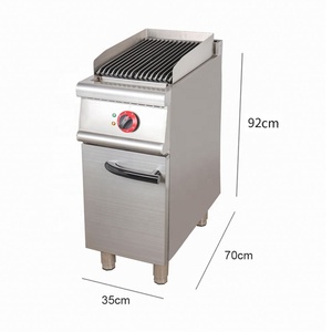 <span class=keywords><strong>Barbecue</strong></span> commercial autonome en acier inoxydable à 1 brûleur avec rôtissoire en <span class=keywords><strong>pierre</strong></span> <span class=keywords><strong>de</strong></span> <span class=keywords><strong>lave</strong></span> et meuble <span class=keywords><strong>de</strong></span> rangement - Product Image 2