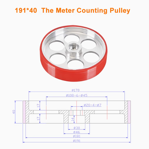 PU kaplı kasnak 191*40 kaplama seramik metre sayma kasnağı ile 191*40 - Product Image 2