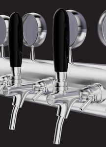 Stainless Steel 2-Door 6-Tap Food Grade Ice-Cooled Built-In <strong>Beer</strong> Keg Refrigerator Dispenser Kegerator <strong>Fridge</strong> Premium Dispensing - Product Image 6