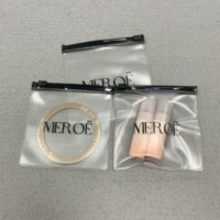 Sac à fermeture éclair pour bijoux, bracelet, collier, emballage, pochette zippée, taille mini personnalisée, emballage en PVC transparent givré, recyclable