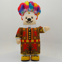 Costume de mascotte géant d'ours arabe pour adultes, 2,2 m, pour événements, cosplay, publicité de marque, gonflable en tissu