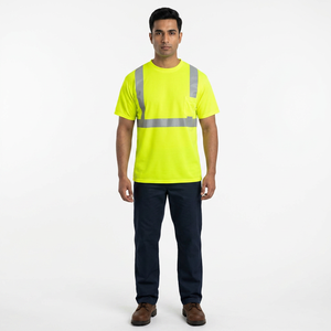 Protective Wholesale Hi <b>Vis</b> Security Work Construction Reflection Safety <b>High</b> Visibility T-<b>shirts</b> Reflective <b>Polo</b> <b>Shirt</b> - Product Image 1