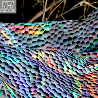 Tissu PU holographique imperméable Nanyee Textile, épaisseur 0,15 mm, pour costumes, maillots de bain et vêtements